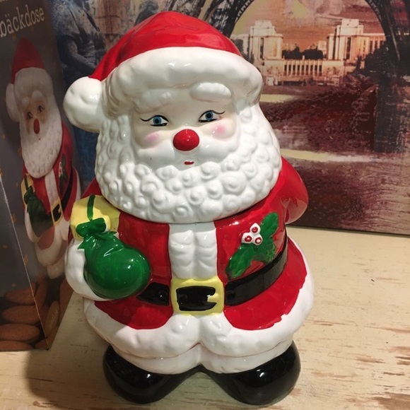 Vintage Santa Holiday Cookie Jar - Picture 1 of 12
